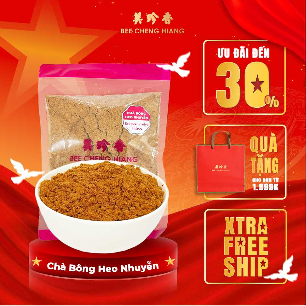 Chà bông heo nhuyễn Bee Cheng Hiang - Krispee Frostee Floss - Chà bông Singapore