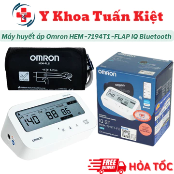 ✅ (MỚI 2026) Máy Đo Huyết Áp Bluetooth OMRON HEM-7194T1-FLAP IQ BT (Không Adapter)
