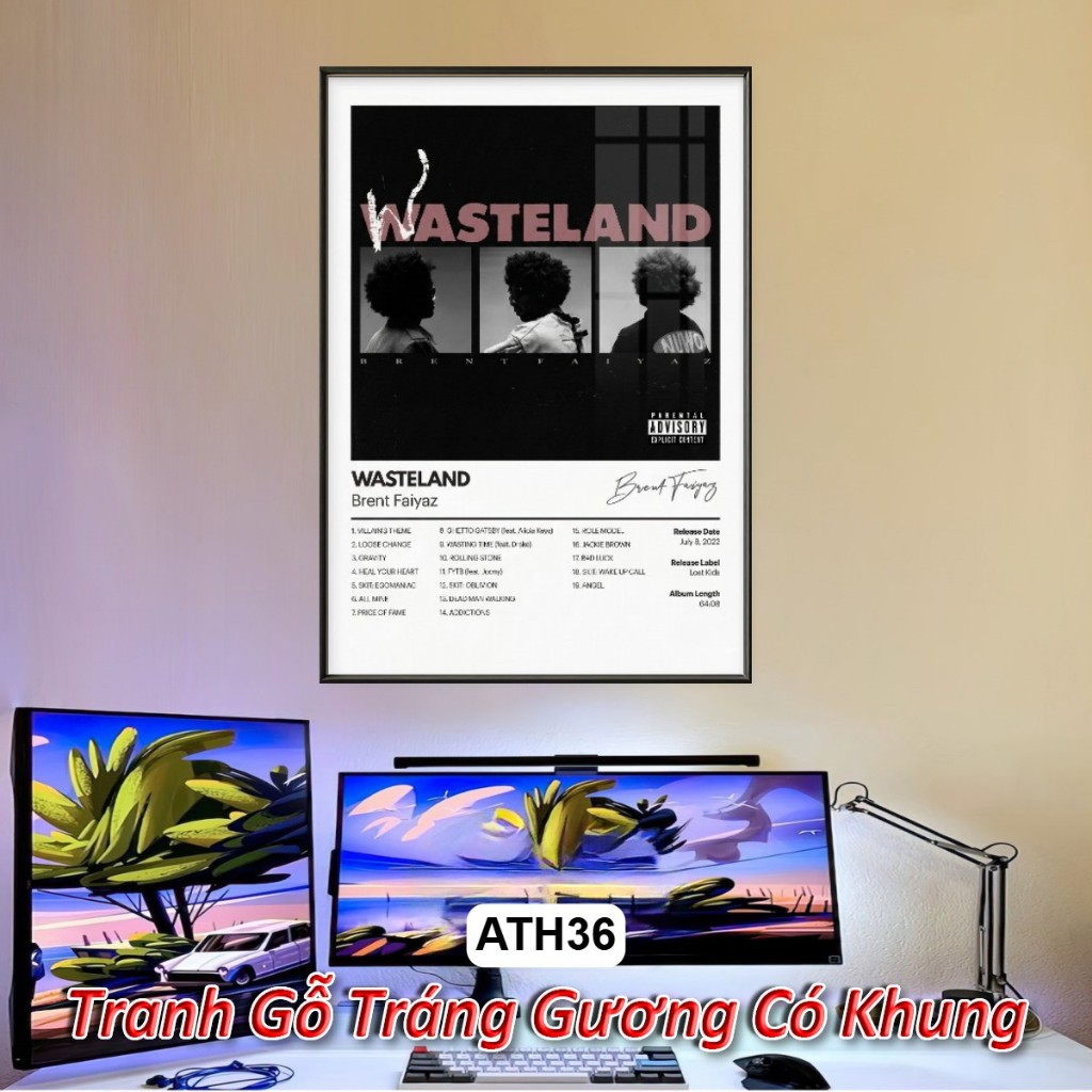 (Part 2) Tổng Hợp Poster Album Âm Nhạc Quốc Tế Nổi Tiếng Tráng Gương Khung Composite Decor Treo Tường