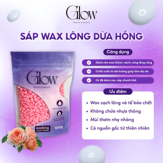 Combo 100Gr Sáp Dừa Hồng Cao Cấp Siêu Bám Lông GLOWWAXING+ Mỡ Trăn Nguyên Chất 100% TẶNG QUE CHE TÊN