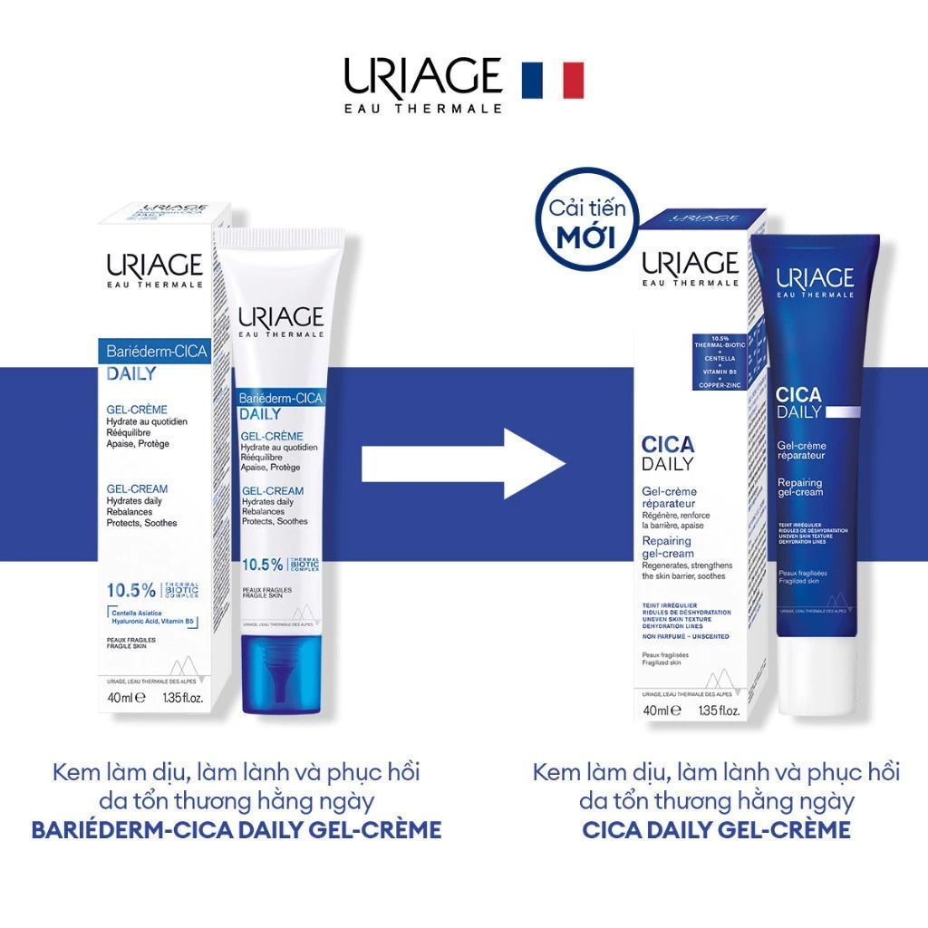 Bộ đôi Phục hồi, cấp ẩm & giảm mụn Serum LOMERE & Gel dưỡng URIAGE cho da nhạy cảm, mụn, bong tróc
