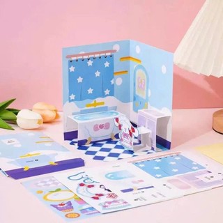 Bộ 12H Đồ Chơi Thủ Công Tương Tác Hình Dán Với Hoạt Động Kuromi Melody - Công Chúa Dễ Thương Dành Cho Bé