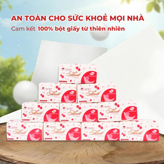 Combo Sốc Giấy ăn Silkwell rút lụa 280 tờ Hàng chính hãng, khăn giấy 2 lớp siêu dai, siêu mềm mịn
