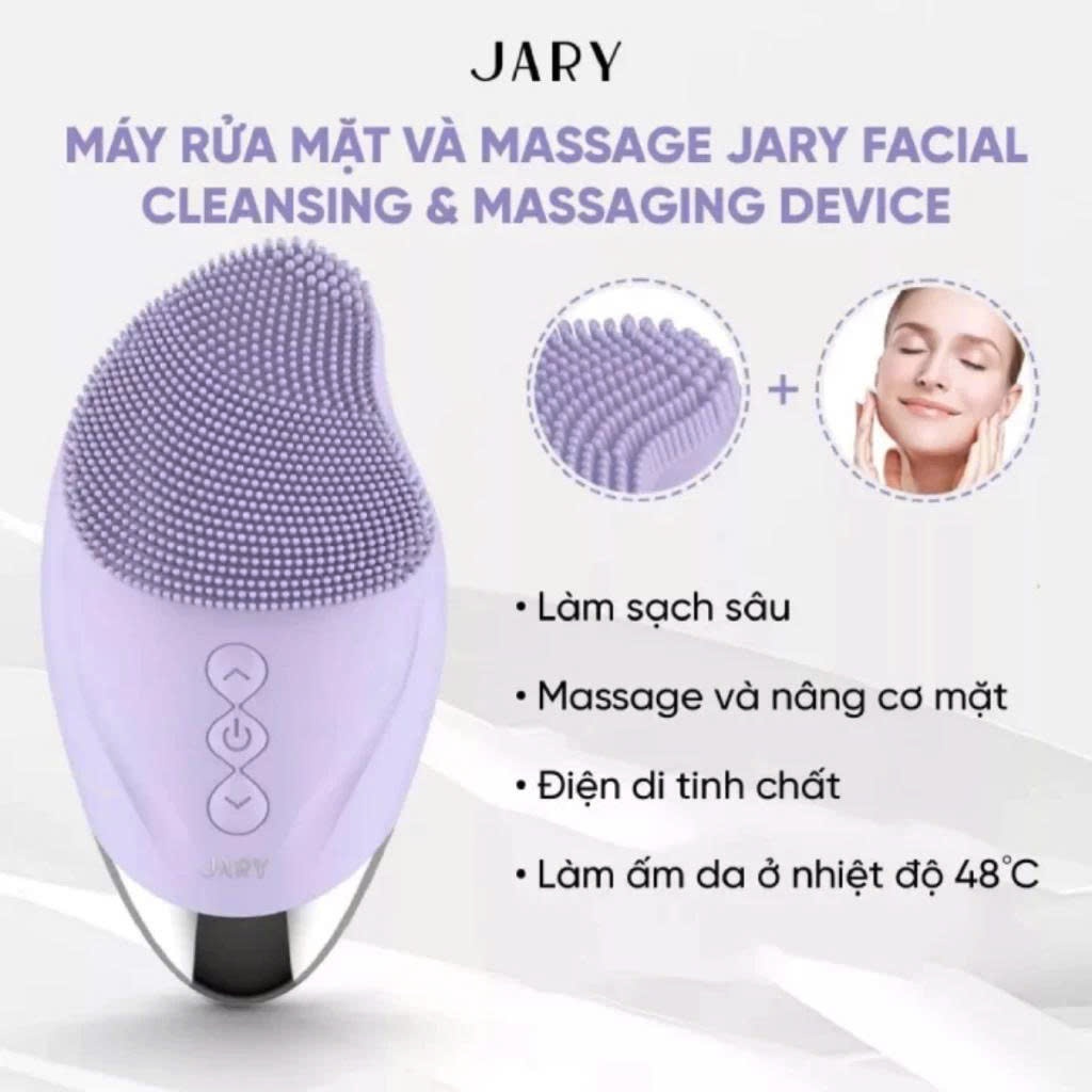 Máy rửa mặt sạch sâu, nâng cơ Jary Facial Cleansing & Massaging Device