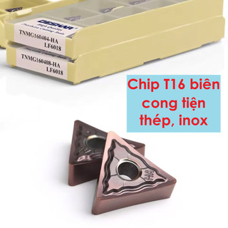 Chip tiện T16 giữ biên cong cực chuẩn, DESKAR tiện thép inox rất bén