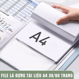File Lá A4 Pastel Nhiều Màu – Bìa Nhựa Đựng Tài Liệu, Túi Đựng Giấy A4 Dẻo Dai, Chống Nước