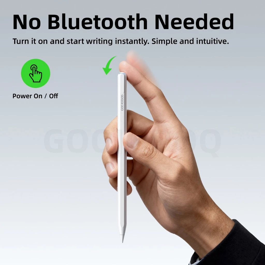 Bút Cảm Ứng GOOJODOQ Pin 45H, Cảm Biến Nghiêng, Chống Cảm Ứng Tay, Tương Thích 1-Pad 2018–2025