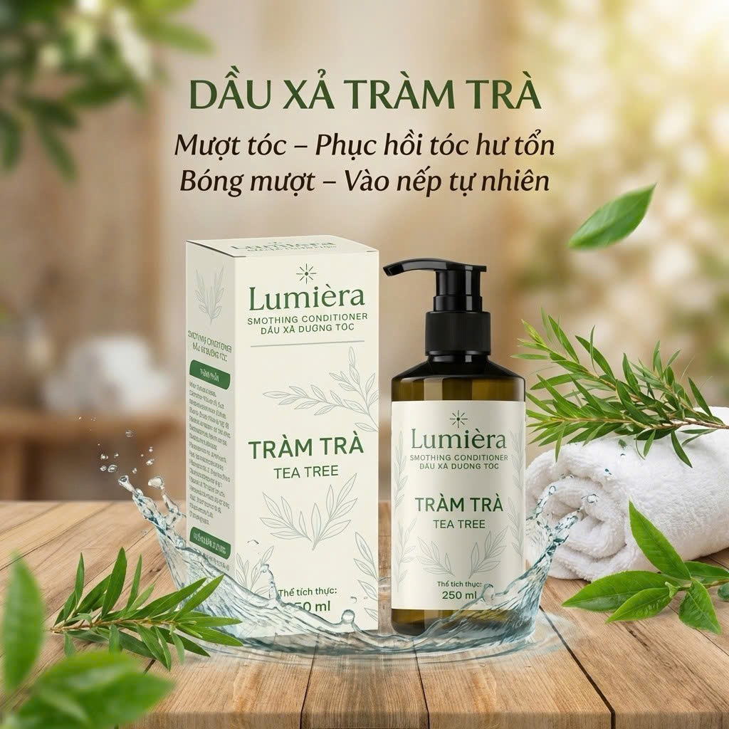 [ Lumièra ] Dầu Gội Thuần Chay Trắc Bách Diệp Không Silicone, Sạch Da Đầu, Giảm Rụng Tóc, 250ml