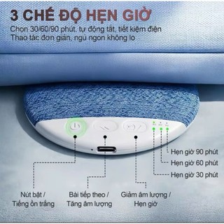 Loa Ngủ Đặt Dưới Gối Siêu Mỏng 1cm Âm Thanh HiFi Tích Hợp Tiếng Ồn Trắng Hỗ Trợ Giấc Ngủ Bluetooth Tiện Lợi