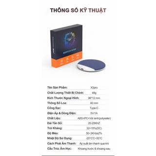 Loa Ngủ Đặt Dưới Gối Siêu Mỏng 1cm Âm Thanh HiFi Tích Hợp Tiếng Ồn Trắng Hỗ Trợ Giấc Ngủ Bluetooth Tiện Lợi