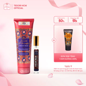 Combo Sữa tắm 250ml và nước hoa 10ml Tesori d' Oriente tiện ích phù hợp mang đi du lịch
