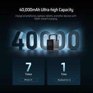Pin dự phòng CUKTECH No.30 40.000mAh Power Bank 300W 2C2A – P01CT | Bảo hành 18 tháng