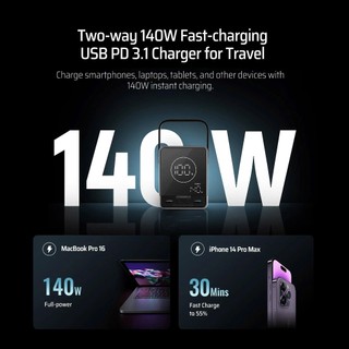 Pin dự phòng CUKTECH No.30 40.000mAh Power Bank 300W 2C2A – P01CT | Bảo hành 18 tháng