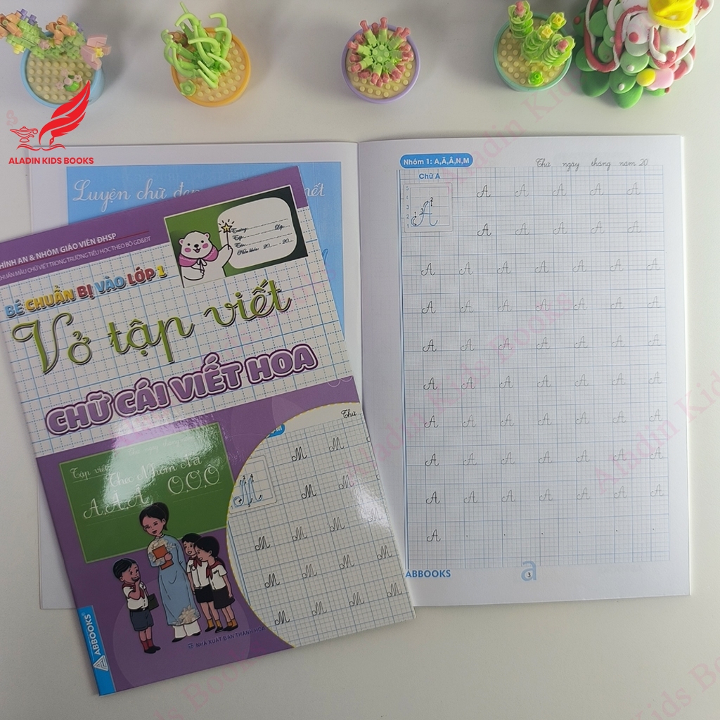 Sách - Bé Chuẩn Bị Vào Lớp 1 -Vở Tập Viết- Mua Lẻ Từng Quyển Hoặc Trọn Bộ 4 Quyển