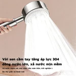 Sen Cây, Bộ Vòi Sen Tắm Đứng Nóng Lạnh Dáng  Hình tròn Vuông Củ Đồng Mạ Crom/Niken Cao Cấp, mũi tắm có 4 chức — ảnh 8