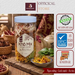 KHÔ MIX 3 LOẠI KHÔ GÀ, KHÔ MỰC, KHÔ BÒ ĂN LÀ NGHIỀN NHÀ BAOANFOOD