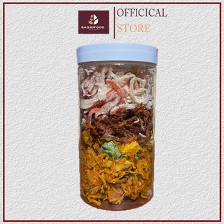 KHÔ MIX 3 LOẠI KHÔ GÀ, KHÔ MỰC, KHÔ BÒ ĂN LÀ NGHIỀN NHÀ BAOANFOOD