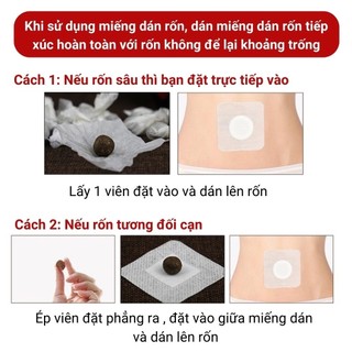 Viên dán rốn giảm mỡ bụng thảo dược Đồng Nhân Đường 30 viên