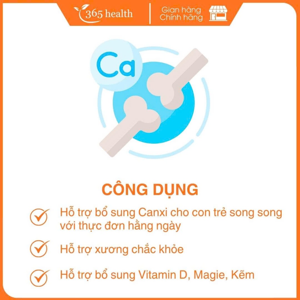 Siro Chắc Khỏe Xương Vitabiotics OSTEOCARE Vị Cam Bạc Hà Tự Nhiên Dễ Uống, Bổ Sung Canxi Chai 200ml