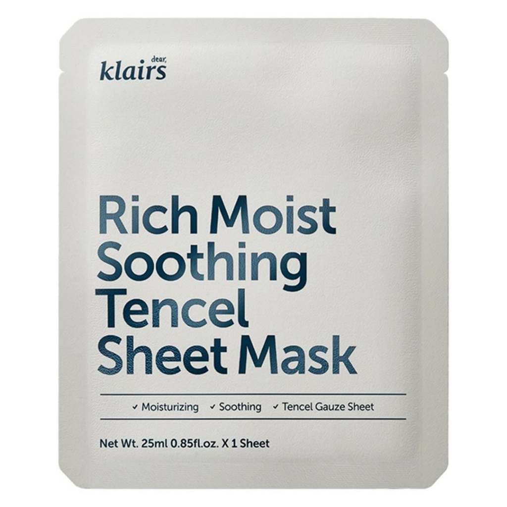 [QUÀ TẶNG KHÔNG BÁN] 2pcs Dear, Klairs mặt nạ giấy Rich Moist Soothing Tencel Sheet Mask 25ml