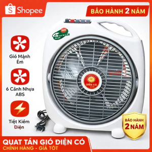 Quạt Hộp Điện Cơ X19 Để Bàn/Để Giường 6 Cánh ABS Cao Cấp Bảo Hành 2 Năm