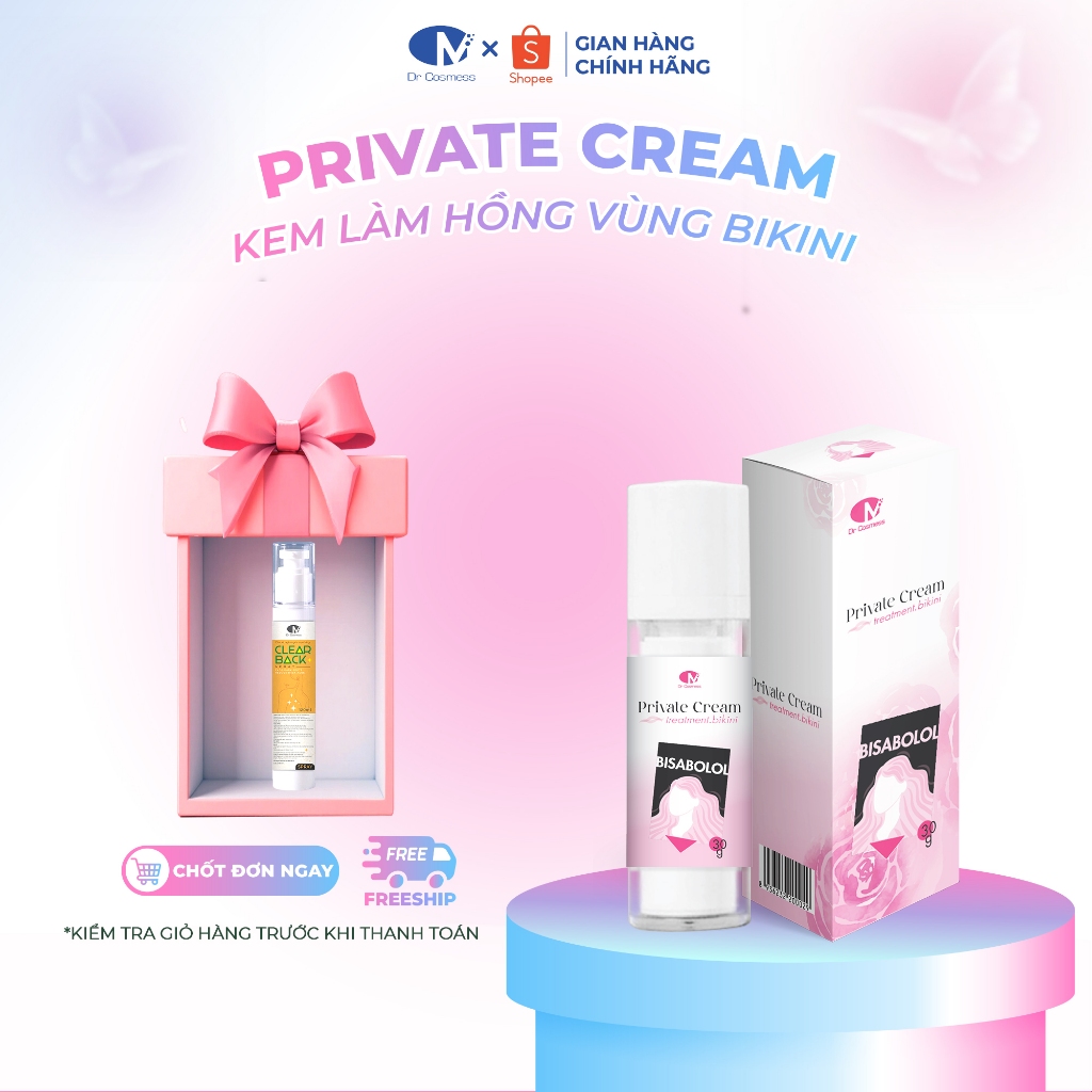 Kem Dưỡng Hồng Vùng Kín, Giảm Thâm, Làm Hồng Tự Nhiên Hiệu Quả 30g Dr Cosmess