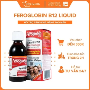 TPBVSK FEROGLOBIN B12 Liquid Vitabiotics Hỗ Trợ Tăng Khả Năng Tạo Máu Cho Mẹ Bầu (Lọ 200ml)