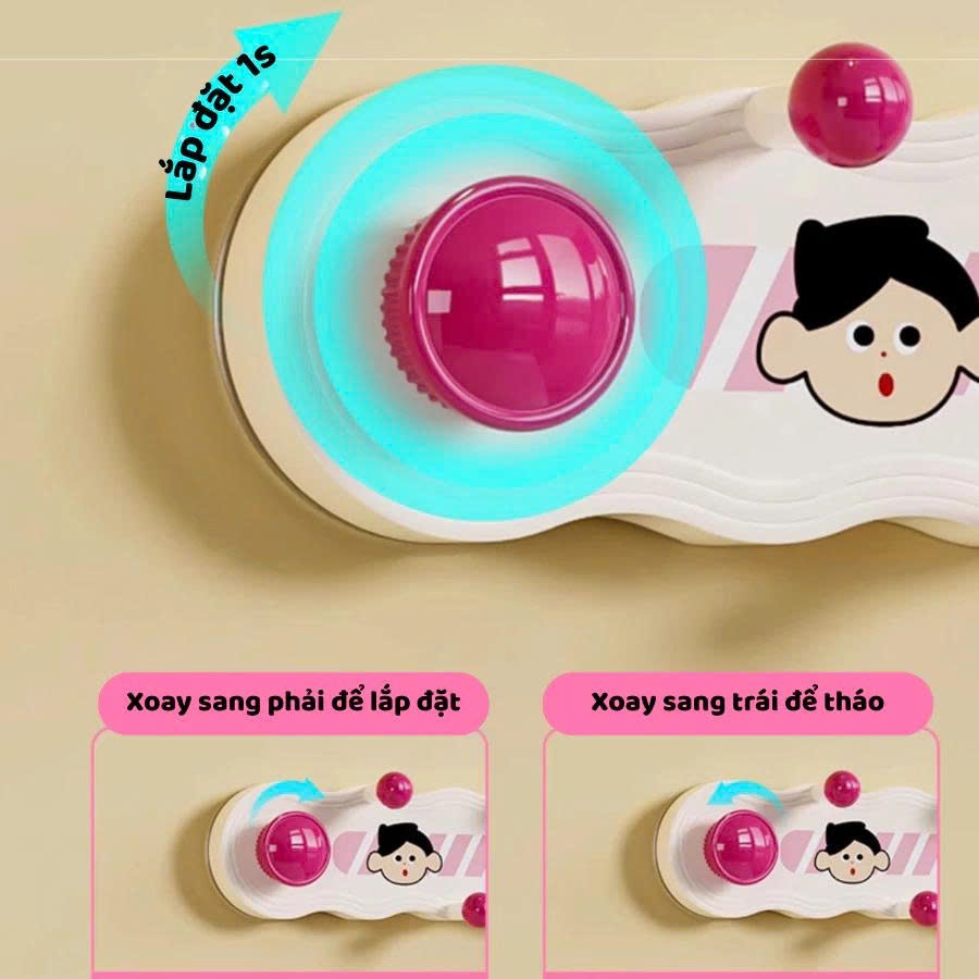 Thanh 7 Móc Treo Pop Up Đa Năng Hút Chân Không – Móc Dán Tường Không Khoan, Treo Khăn, Quần Áo