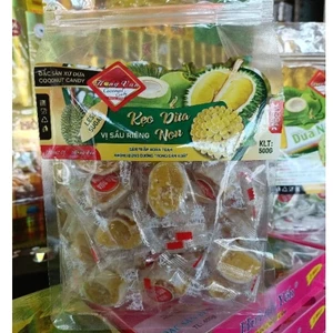 Kẹo dừa non sầu riêng Hồng Vân 500g -- Bến Tre