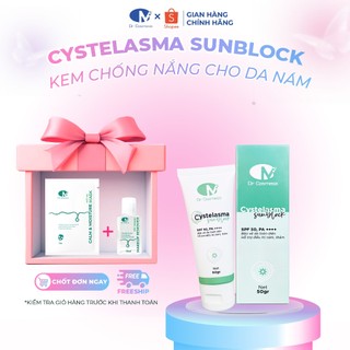 Kem Chống Nắng Cho Da Nám Cystelasma Sunblock Dr Cosmess. Nâng Tông Kiềm Dầu, Sáng Da SPF50+ PA+++