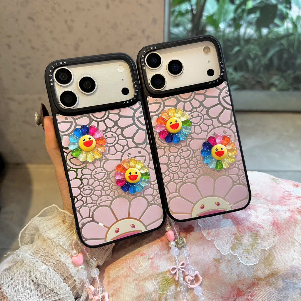 Case Iphone Ốp Lưng Hoa Cúc G-Dragon Rainbow Cute Smile Pop 🌈-Nắng Case