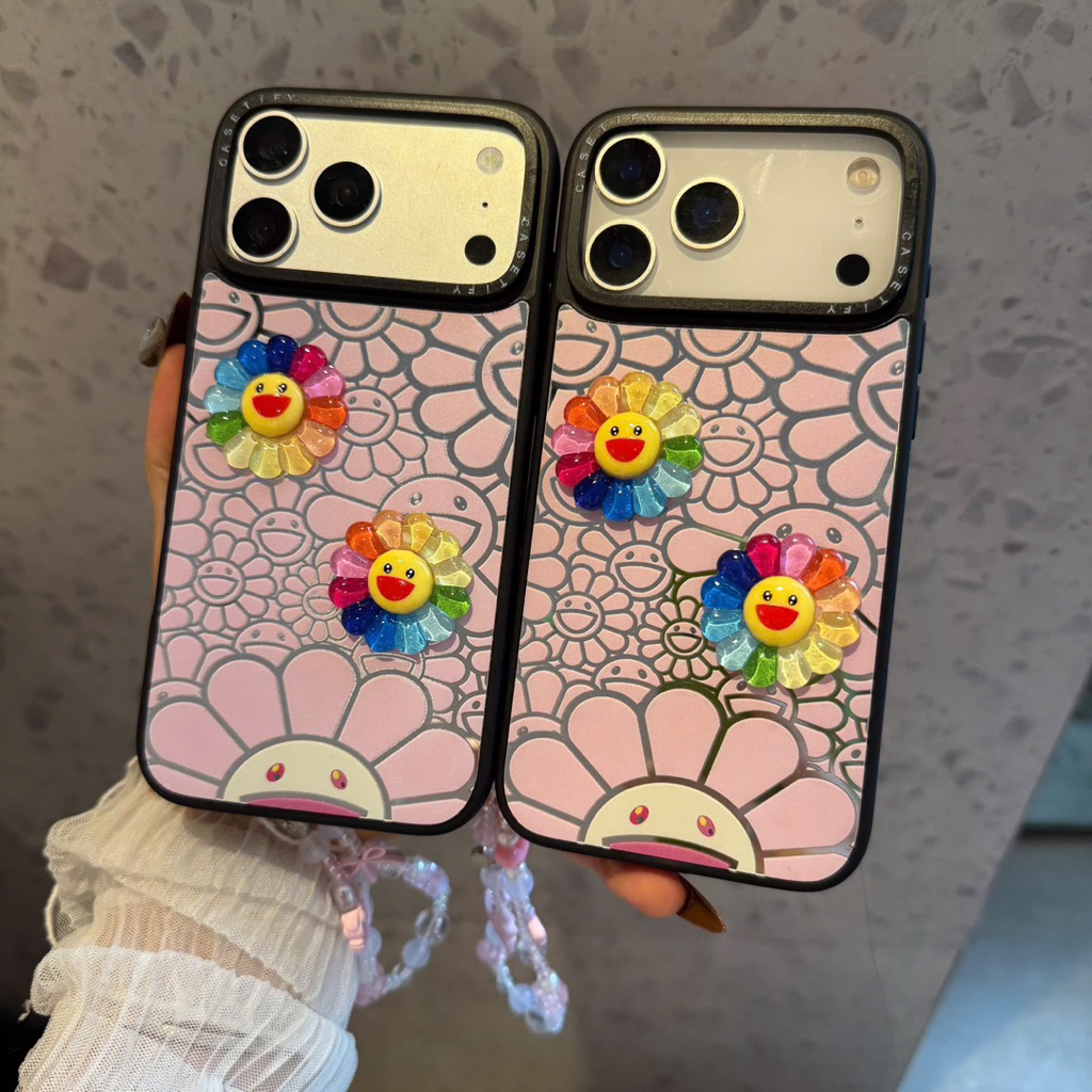 Case Iphone Ốp Lưng Hoa Cúc G-Dragon Rainbow Cute Smile Pop 🌈-Nắng Case
