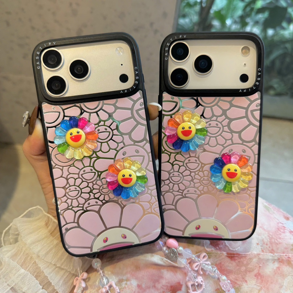 Case Iphone Ốp Lưng Hoa Cúc G-Dragon Rainbow Cute Smile Pop 🌈-Nắng Case
