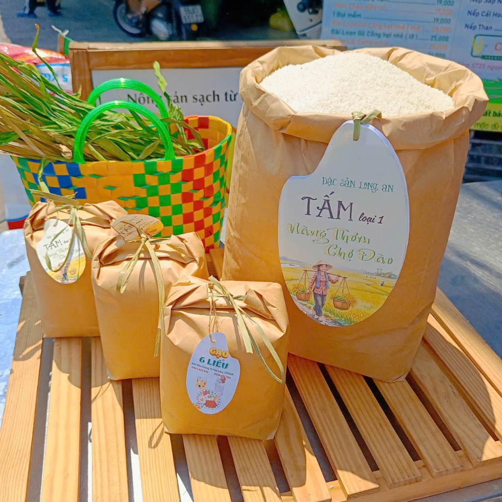 3kg Tấm Nàng Thơm Chợ Đào xát mộc, không đánh bóng - hạt nhuyễn nhỏ xíu - MỀM, XỐP, NGỌT CƠM, THƠM - nấu cơm tấm ngon
