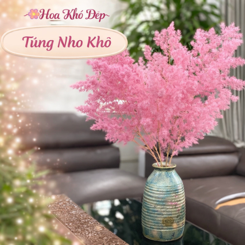 Tùng nho khô cao cấp đủ các màu bó 100g ,hoa sấy khô trang trí sang trọng an toàn sức khoẻ