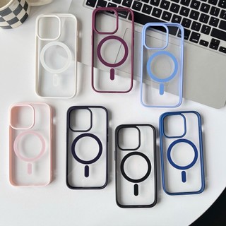 Ốp Lưng Trong Suốt Từ Tính Cho iPhone 17 16 15 14 13 12 11 Xs Pro Max 11pro 7 8 Plus XSM XR Sang Trọng Đơn Giản