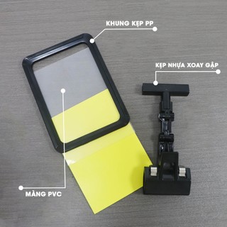 Khung Kẹp Bảng Sale, Bảng Gá Siêu Thị Thay Đổi Nội Dung Dễ Dàng - Kích Thước A4 A5 - Khung nhựa + Kẹp + Màng PVC
