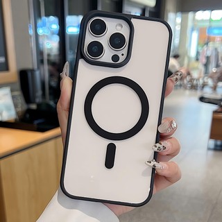 Ốp Lưng Trong Suốt Từ Tính Cho iPhone 17 16 15 14 13 12 11 Xs Pro Max 11pro 7 8 Plus XSM XR Sang Trọng Đơn Giản