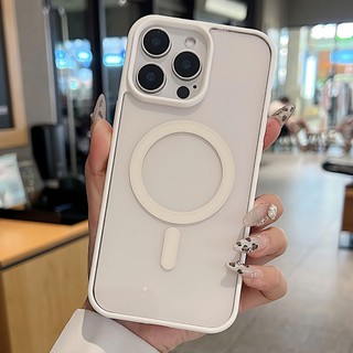 Ốp Lưng Trong Suốt Từ Tính Cho iPhone 17 16 15 14 13 12 11 Xs Pro Max 11pro 7 8 Plus XSM XR Sang Trọng Đơn Giản