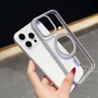 Ốp Lưng Trong Suốt Từ Tính Cho iPhone 17 16 15 14 13 12 11 Xs Pro Max 11pro 7 8 Plus XSM XR Sang Trọng Đơn Giản