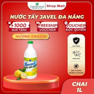 Nước Tẩy Đa Năng ZonRox Javel 1 Lít – Tẩy Trắng Vết Bẩn Hiệu Quả
