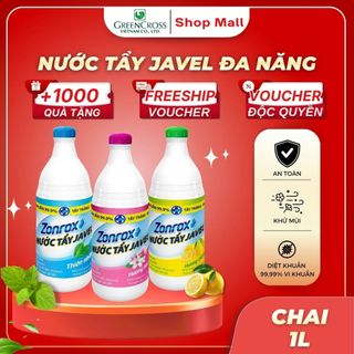 Nước Tẩy Đa Năng ZonRox Javel 1 Lít – Tẩy Trắng Vết Bẩn Hiệu Quả