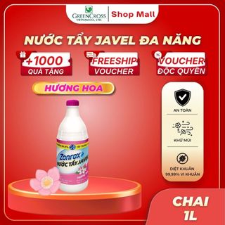 Nước Tẩy Đa Năng ZonRox Javel 1 Lít – Tẩy Trắng Vết Bẩn Hiệu Quả