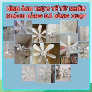 COMBO 2 Quạt Treo Tường Nhà Bếp Nhà Vệ Sinh, Quạt Điện Mini 8 Cánh Siêu Mát Cho Phòng Tắm - Xoay 360 Độ