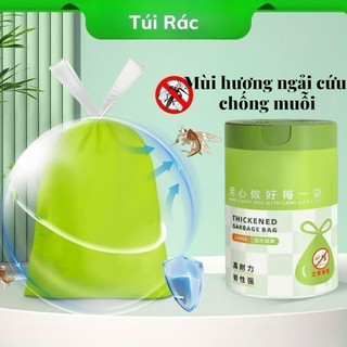 TÚI RÁC CÓ DÂY RÚT KHỬ MÙI THƠM – COMBO 2 CUỘN – TÚI RÁC CHỊU LỰC DÀY DAI, CHỐNG MUỖI CÔN TRÙNG