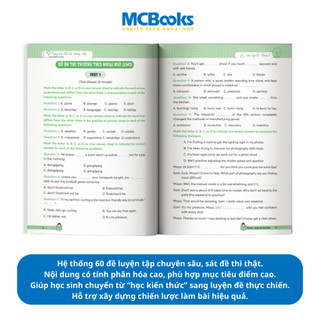 Sách - Combo Tăng Tốc – 60 Đề Tiếng Anh Vào Lớp 6 – Trường Chuyên Và Chất Lượng Cao MCbooks