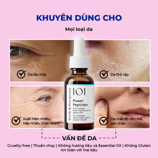 Tinh Chất Geek & Gorgeous Power Peptides Tăng Sinh Collagen, Giảm Nếp Nhăn, Phục Hồi 30ml Duduhouse