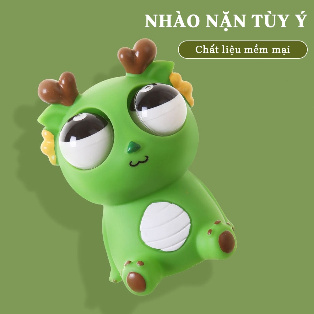 Pop-Out Eye Dragon Squeeze Toy - Giảm áp lực Cảm giác Squishy, Bóng chống căng thẳng buồn cười, Đồ chơi lo lắng lý tưởng