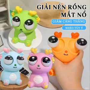 Pop-Out Eye Dragon Squeeze Toy - Giảm áp lực Cảm giác Squishy, Bóng chống căng thẳng buồn cười, Đồ chơi lo lắng lý tưởng