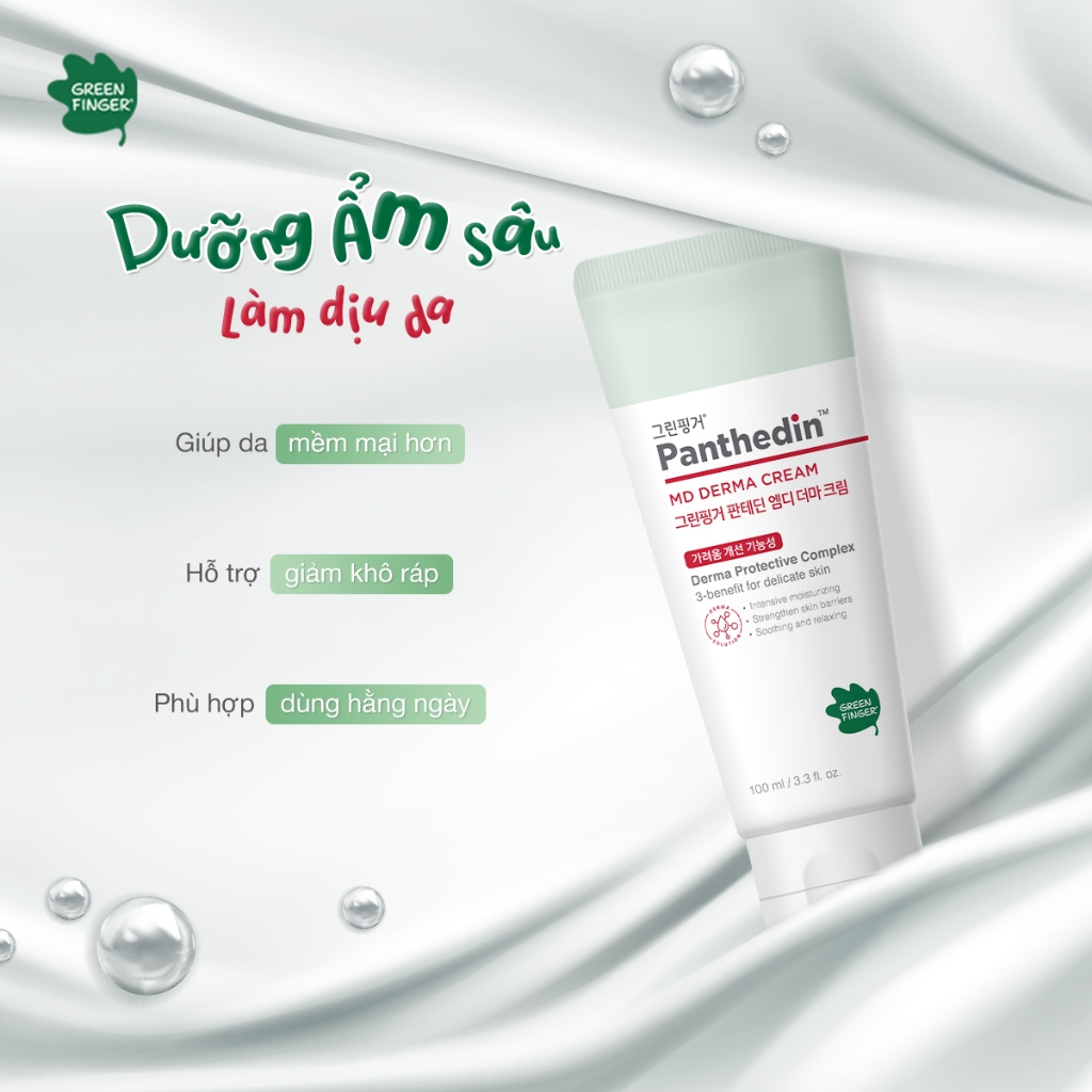 Kem Derma GreenFinger Panthedin 100ml Dịu Nhẹ, Bảo Vệ Làn Da Bé Yêu